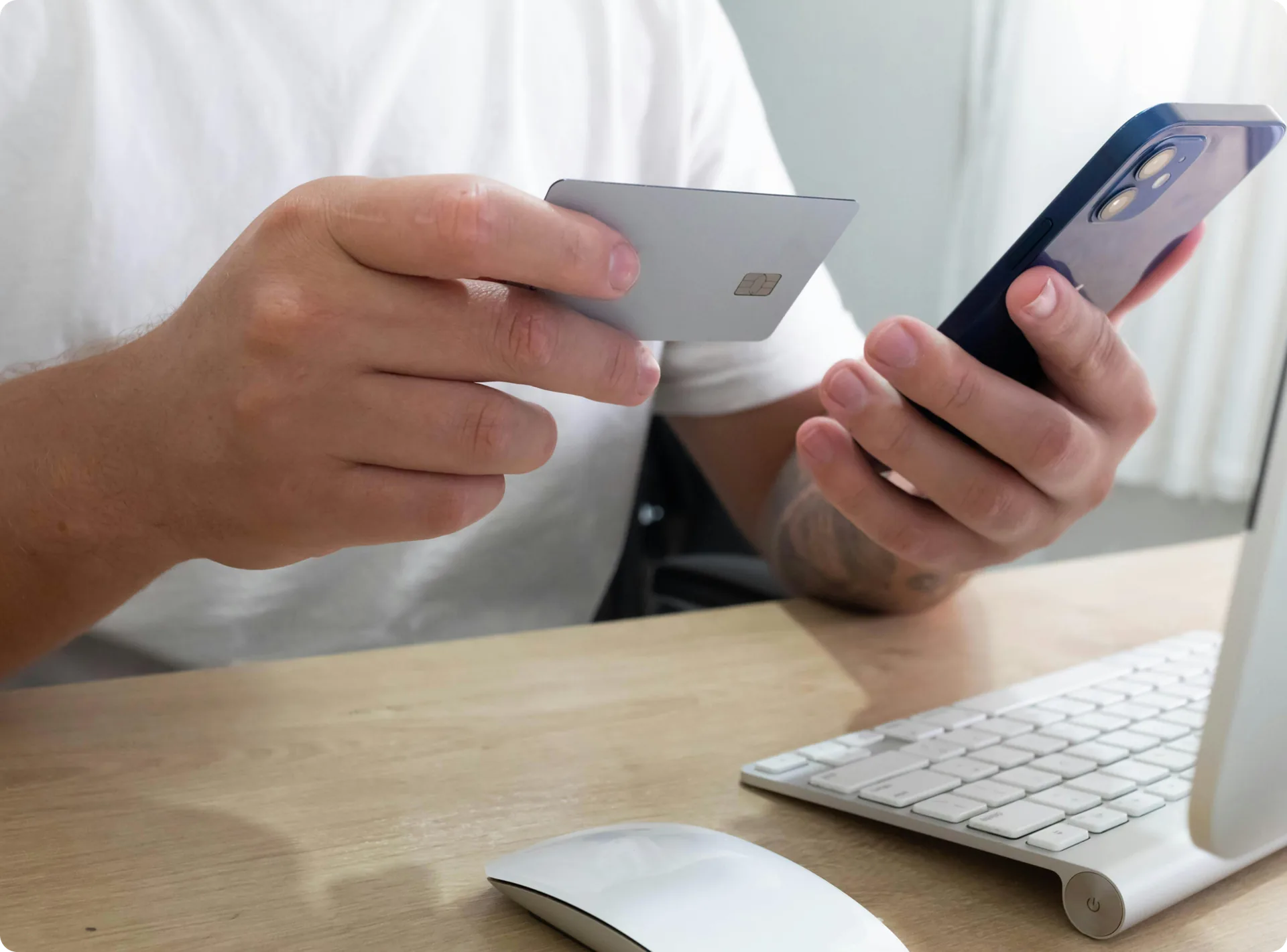 A tenant paying rent by card from their phone